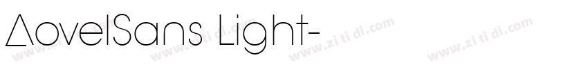 AovelSans Light字体转换